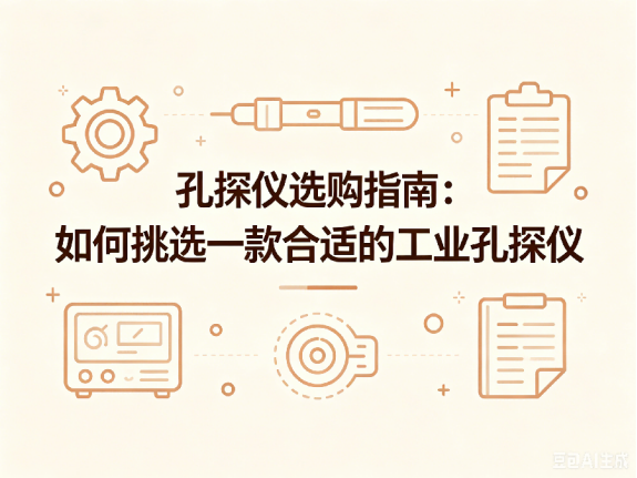文章《孔探仪选购指南:如何挑选一款合适的工业孔探仪》封面图